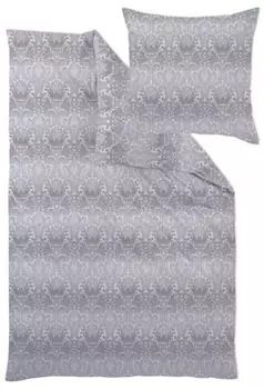 Чехол на подушку Curt Bauer Mako парчовый дамасский, одинарный дизайн 2680 ФЛОРЕНЦИЯ цвет жемчужно-серый-1022 размер 70х90см