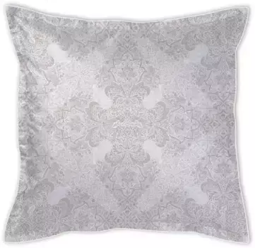 Чехол на подушку Curt Bauer "Ширли", (1 штука), узор пейсли 80х40 см, серо-коричневый