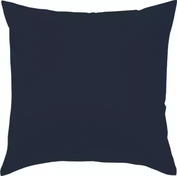Чехол на подушку Curt Bauer "Uni-Mako-Satin", (1 шт.), однотонный 80х80 см, цвет marine