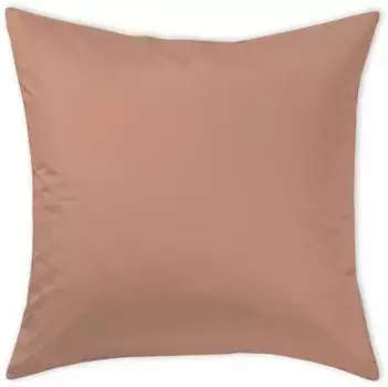 Чехол на подушку Curt Bauer "Uni-Mako-Satin", (1 шт.), однотонный 80х80 см, цвет rosenholz