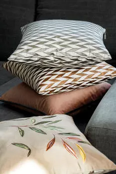Чехол на подушку cushion cover mr-nordic Musterring, серый/бежевый