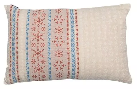 Чехол на подушку David Fussenegger Lino 'Nordic border' 40 x 60 см терракота - 8137/74