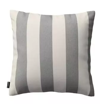 Чехол на подушку Dekoria gestreift Quadro, 50x50 см цвет wei unde streifen