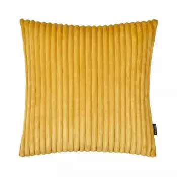 Чехол на подушку Delhi, широкий вельвет, желтый, размер: 60 х 60 см, наполнитель: без Proflax