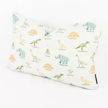 Чехол на подушку динозавр мятно-зеленый разноцветный разные размеры BEAUTIFUL LIFE размер 60x80см (ВxШ) размер 60x80см (ВxШ) Schner-Leben