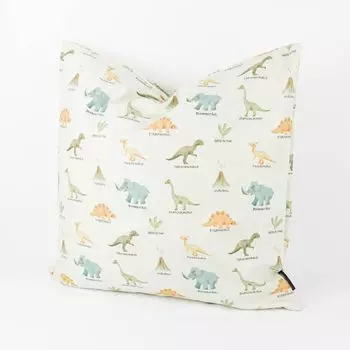 Чехол на подушку динозавр мятно-зеленый разноцветный разные размеры BEAUTIFUL LIFE размер 80x80см (ВxШ) размер 80x80см (ВxШ) Schner-Leben