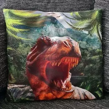Чехол на подушку Динозавр - Тираннозавр Рекс - 45см x 45см Tinisu