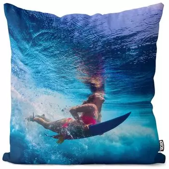 Чехол на подушку для дайвинга VOID Surfer, полиэстер, водонепроницаемая подушка для улицы и дома. Размер: 60 x 60 см.