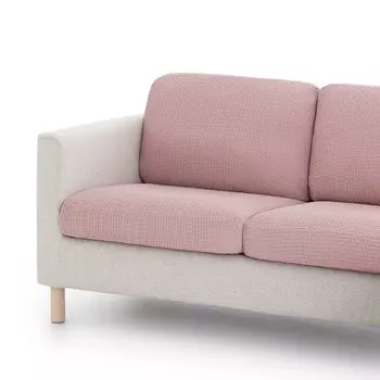 Чехол на подушку для дивана из мультиэластичной ткани - Бали Belmarti, роза, extra large