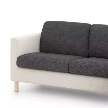 Чехол на подушку для дивана из мультиэластичной ткани - Бали Belmarti, темно-серый, extra large