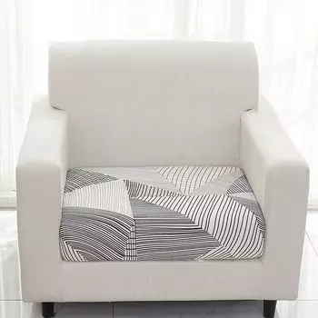 Чехол на подушку для дивана, не скатывается, мягкий эластичный чехол для дивана, мебельная подушка для гостиной, в полоску, размеры: M Stuttg, мультиколор