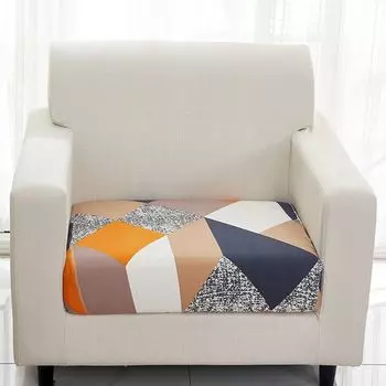 Чехол на подушку для дивана, не скатывающийся мягкий чехол для дивана, эластичный чехол для мебели для гостиной, серый, размеры: XL Stuttg, мультиколор