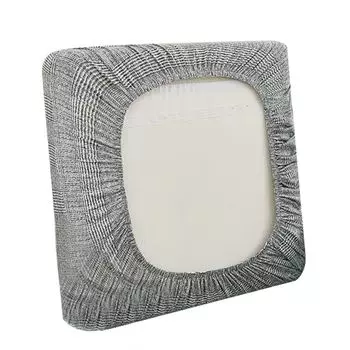 Чехол на подушку для дивана, не скатывающийся мягкий чехол для дивана, эластичный чехол для мебели для гостиной, синий, размеры: M Stuttg, серый