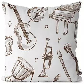 Чехол на подушку для гитары VOID Wings, полиэстер, водонепроницаемая подушка для улицы и дома. Размер: 80 x 80 см.