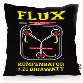 Чехол на подушку для компенсации потока VOID, полиэстер, водонепроницаемый, для игры в помещении, на открытом воздухе, для геймера, путешествие в будущее, назад во времени, цвет: черный, размер подушки: 60 x 60 см