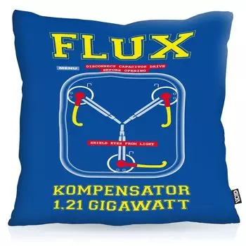Чехол на подушку для компенсации потока VOID, полиэстер, водонепроницаемый, для игры в помещении, на открытом воздухе, для геймера, путешествие в будущее, назад во времени, цвет: синий, размер подушки: 60 x 60 см