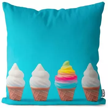 Чехол на подушку для мягкого мороженого VOID, чехол на подушку, полиэстер, водонепроницаемый, для улицы, для дома, размер подушки: 60 x 60 см