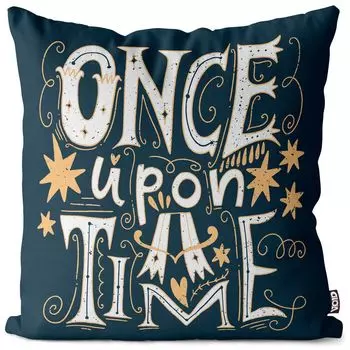 Чехол на подушку для письма «Однажды в сказке» из полиэстера, водонепроницаемый, для улицы и дома, размер подушки: 80 x 80 см void