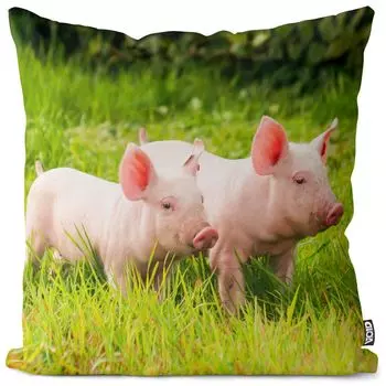 Чехол на подушку для сада VOID Piglet, полиэстер, водонепроницаемая подушка для улицы и дома. Размер: 60 x 60 см.