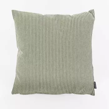 Чехол на подушку Dobby Stripes зеленый бежевый разных размеров от SCHNER LEBEN. Размер 50х50см (ВхШ) Размер 50х50см (ВхШ) Schner-Leben