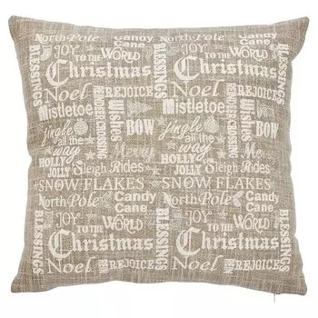 Чехол на подушку done. Golden Words, 45x1x45 см цвет gold/beige