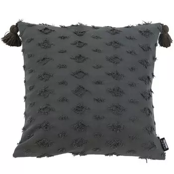 Чехол на подушку done. Luise, 45 см, антрацитовый