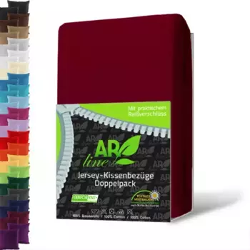 Чехол на подушку EllaTex, бордовый