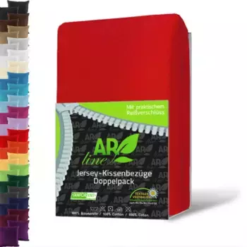 Чехол на подушку EllaTex, красный