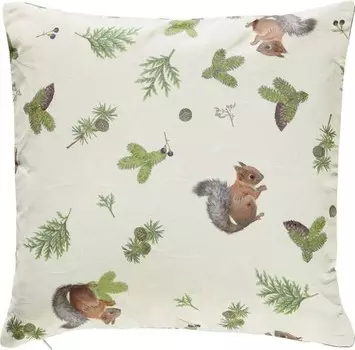 Чехол на подушку Erwin Mller 166177, 40x1x40 см цвет natur-grn