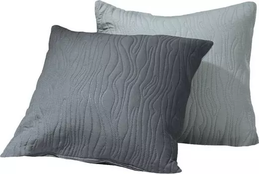 Чехол на подушку Erwin Mller 2er-Pack 148979, 40x1x40 см цвет graphit/silber