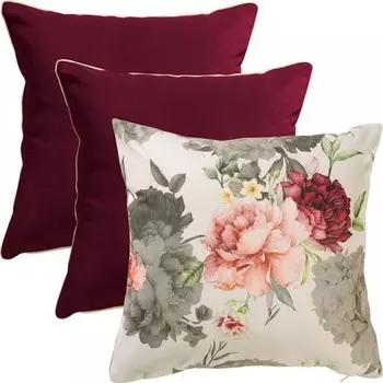 Чехол на подушку Erwin Mller 3 шт 207312 3-teilig, 40x1x40 см цвет beere