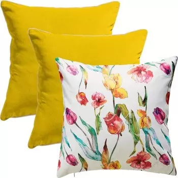 Чехол на подушку Erwin Mller 3 шт 207313 3-teilig, 40x1x40 см, желтый