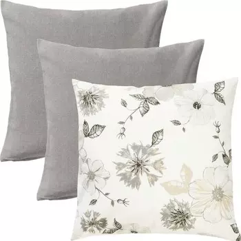 Чехол на подушку Erwin Mller 3er-Pack 208814, 50x1x50 см, серый
