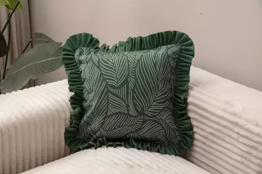 Чехол на подушку Evila Originals, темно-зеленый