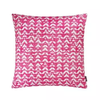 Чехол на подушку Фаро, мелкий узор с синелью, розовый, размер: 50 х 50 см, наполнитель подушки: утиные перья Proflax