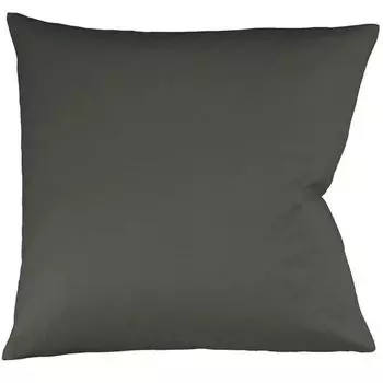 Чехол на подушку Fleuresse интерлок из джерси, однотонный, антрацитовый 9031, размер 80 x 80 см