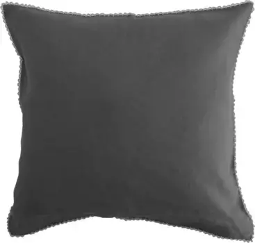 Чехол на подушку Fleuresse "Прованс", (2 шт.), лен, премиум качество, охлаждающая ткань 40х40 см, цвет schiefer