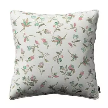 Чехол на подушку Gabi с окантовкой Dekoria, бежевый