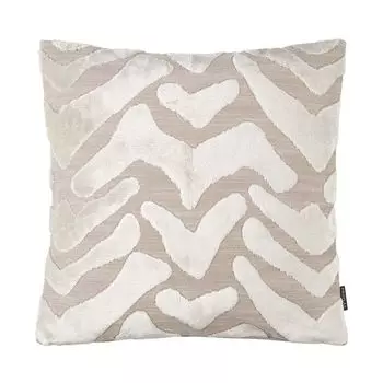 Чехол на подушку Генуя, мягкий жаккард синель, бежевый, размер: 45 х 45 см, наполнитель: утиные перья Proflax