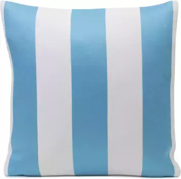 Чехол на подушку Gzze "Бали", (1 шт.) 40х40 см, белый/бирюзовый