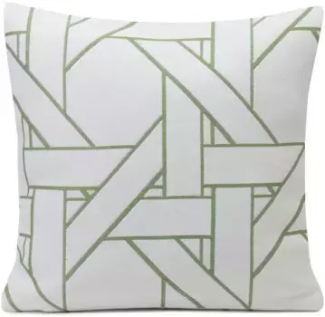 Чехол на подушку Gzze "Ломбок", (1 шт.) 40х40 см, зеленый/белый
