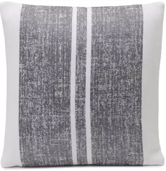 Чехол на подушку Gzze "Ява", (1 шт.) 40х40 см, антрацит/белый