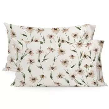 Чехол на подушку HappyFriday Tinny Bloom разноцветный 50 х 75 см (2 шт.)