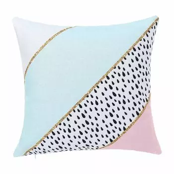 Чехол на подушку Хлопок Лен Белый Черный Розовый Золото WLN