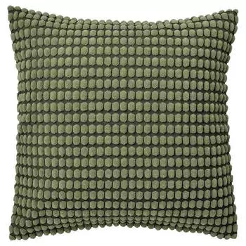 Чехол на подушку Ikea Svartpoppel, зелено-желтый