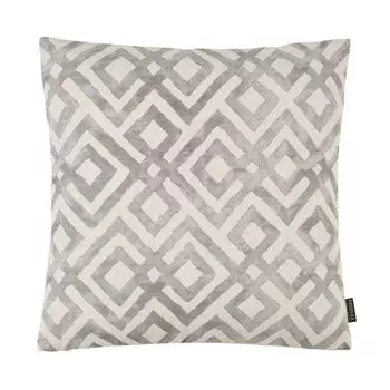 Чехол на подушку Iwaki Жаккардовый ромбовидный узор Серебро Размер: 40 x 60 см Наполнитель подушки: Полиэстер Proflax