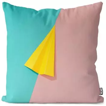 Чехол на подушку из бумажного самолета VOID Ibiza, чехол для подушки из полиэстера, водонепроницаемый, для улицы и дома, размер подушки: 80 x 80 см