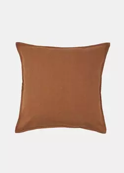 Чехол на подушку из чистого льна Croff, коричневый
