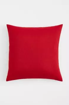 Чехол на подушку из хлопкового холста H&M, 50x50 см, красный