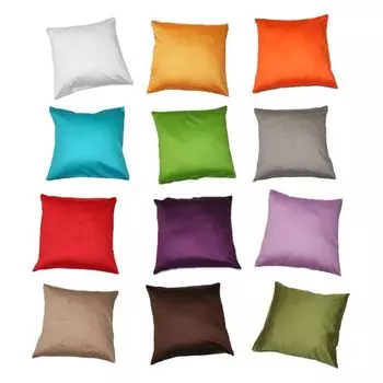 Чехол на подушку из хлопкового сатина 40 х 40 см, в упаковке 2 шт., сливовый 40х40 Kinzler